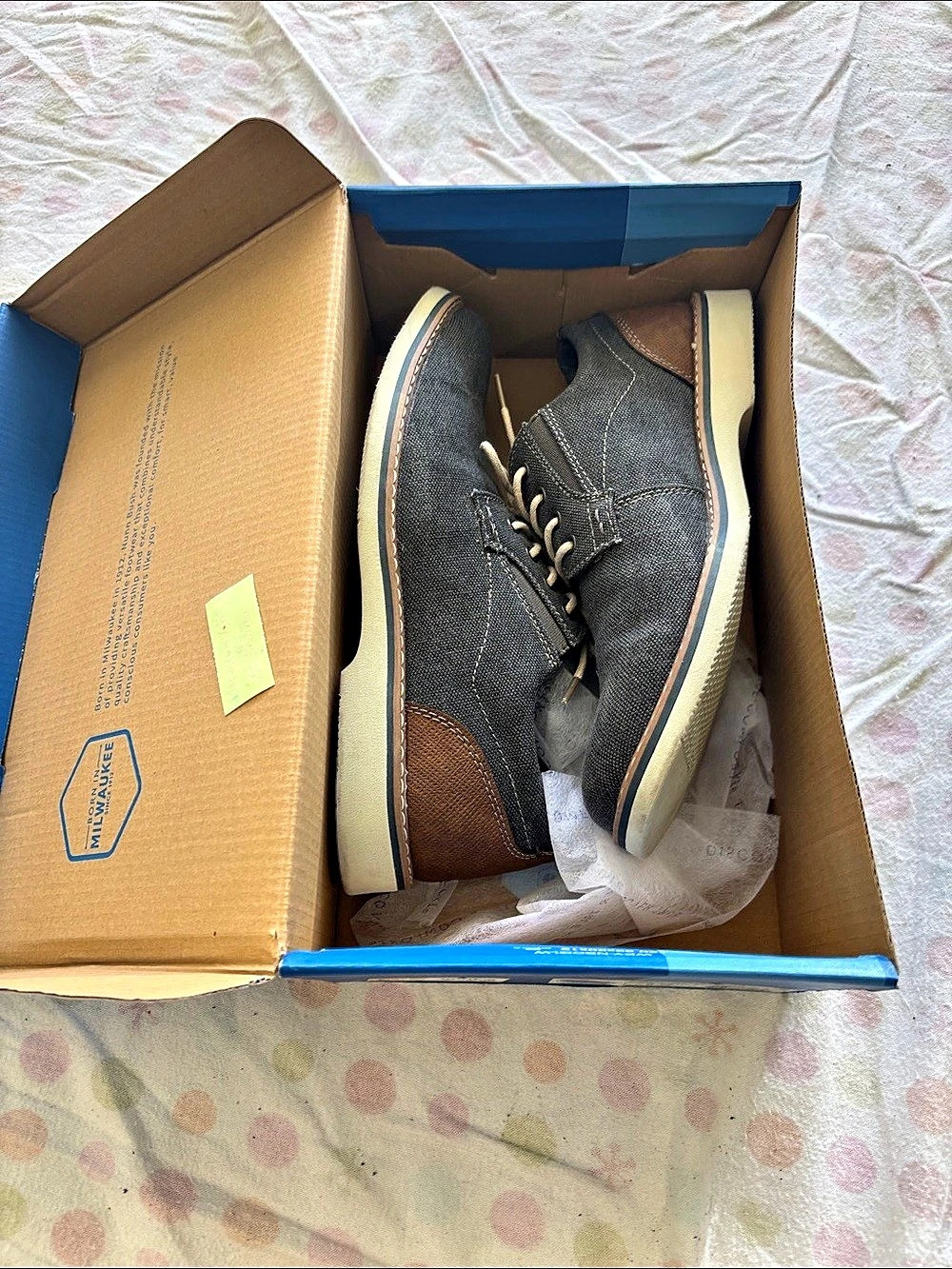 Nunn Bush Kohls 8M Men's Sneakers Black & Brown US 8 M Like New